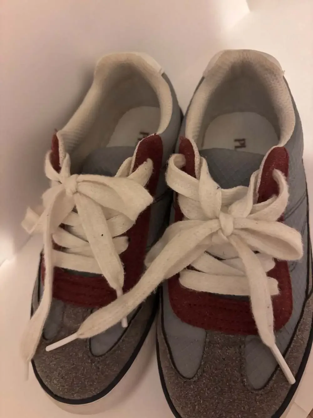 The Children's Place Sneakers Size 12 Blue Gray Maroon Low Top